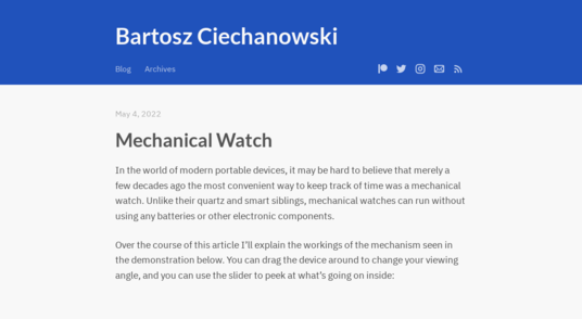 Mechanical Watch - how it works